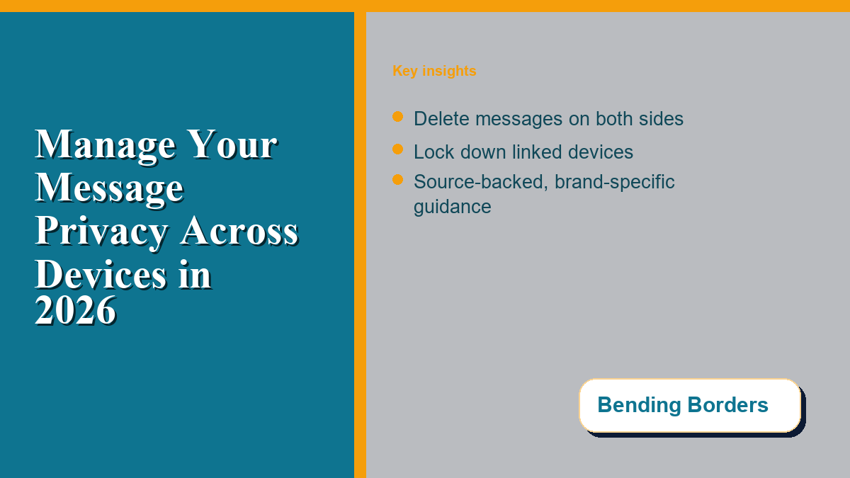 Managing Your Message Privacy Across Devices and Borders in 2026 ...